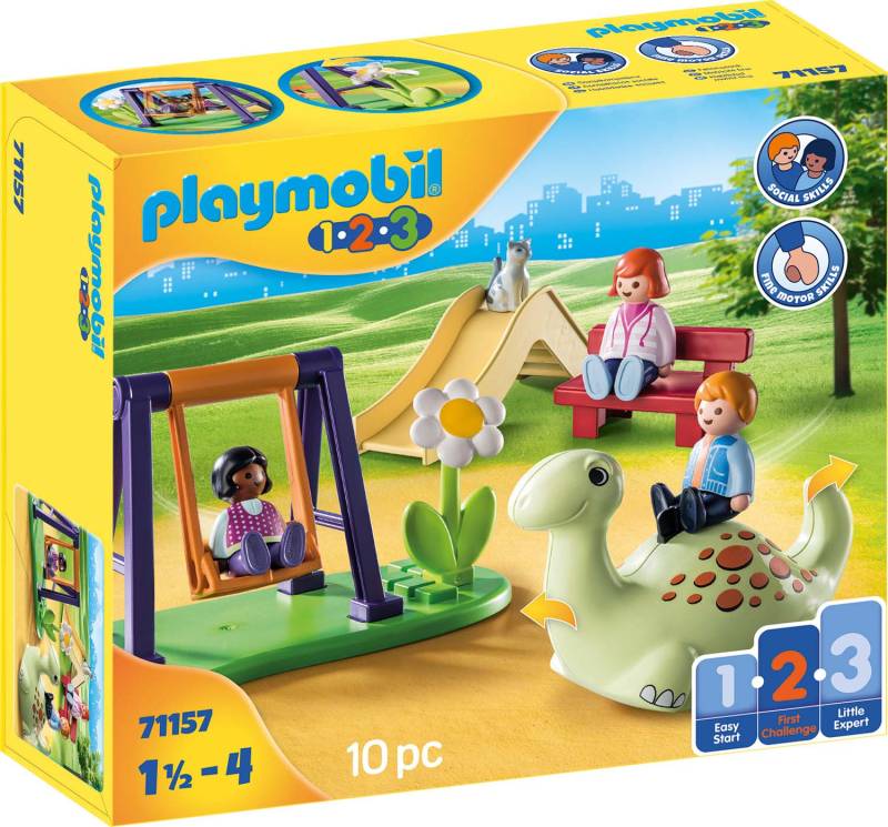 Playmobil® Konstruktions-Spielset »Spielplatz (71157), Playmobil 1-2-3«, (10 St.) von Playmobil®