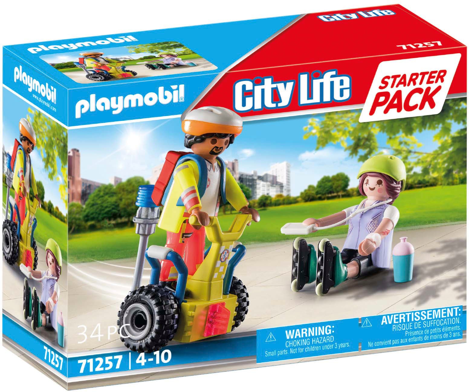 Playmobil® Konstruktions-Spielset »Starter Pack, Rettung mit Balance-Racer (71257), City Life«, (34 St.), Made in Europe von Playmobil®