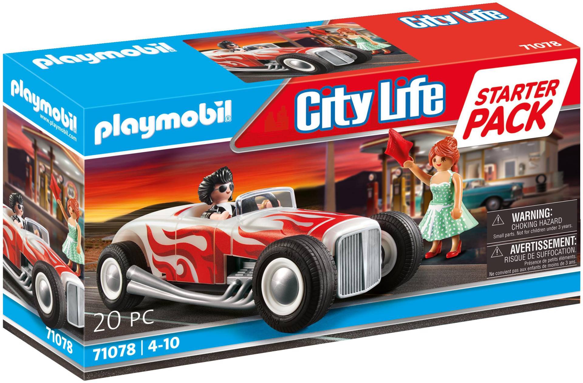 Playmobil® Konstruktions-Spielset »Starter Pack Hot Rod (71078), City Life« von Playmobil®