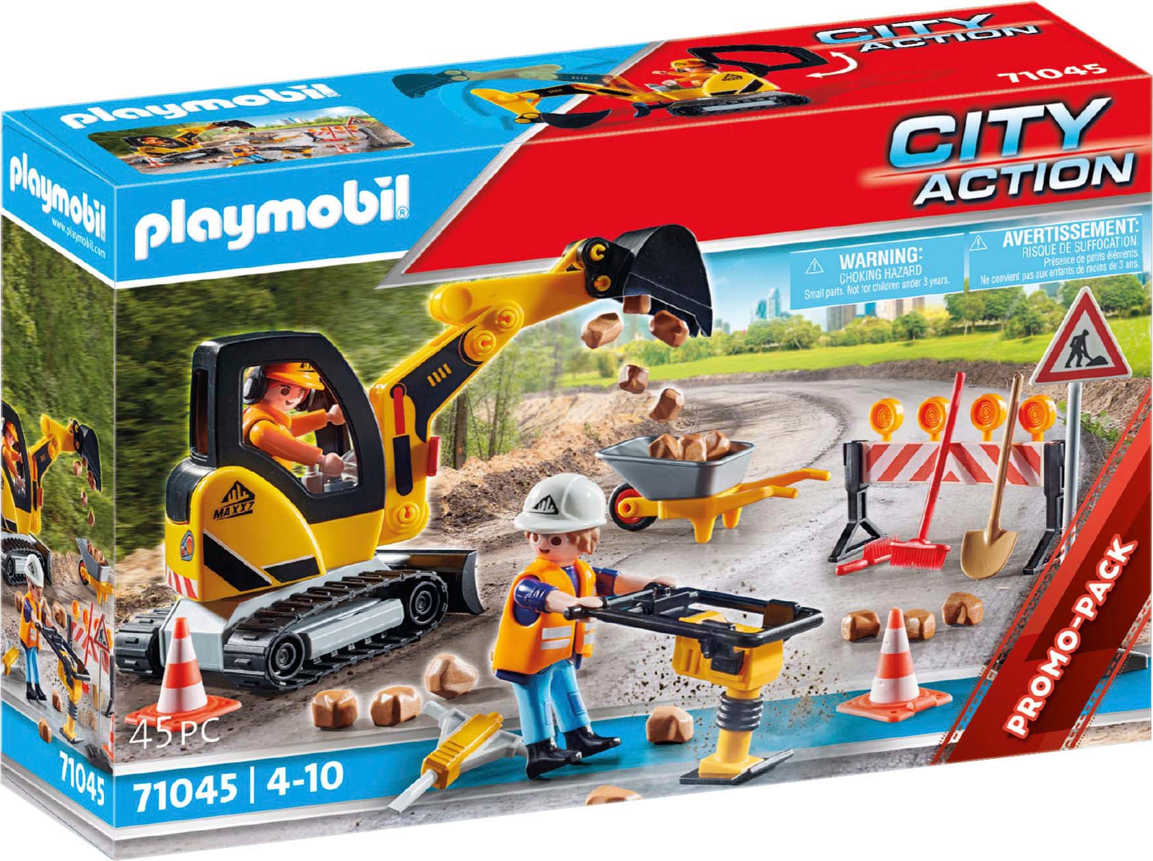 Playmobil® Konstruktions-Spielset »Strassenbau (71045), City Action«, (45 St.) von Playmobil®