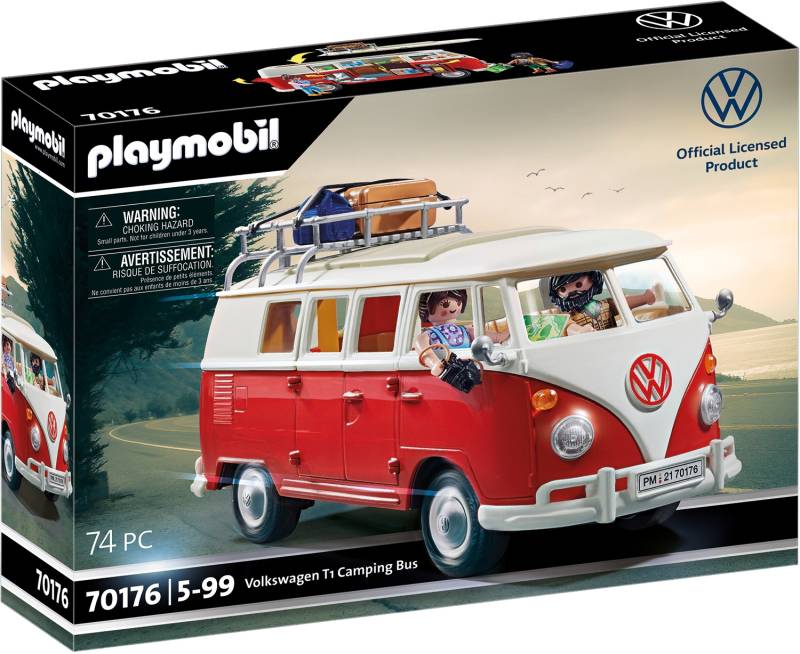 Playmobil® Konstruktions-Spielset »Volkswagen T1 Camping Bus (70176) VW Lizenz«, (74 St.) von Playmobil®
