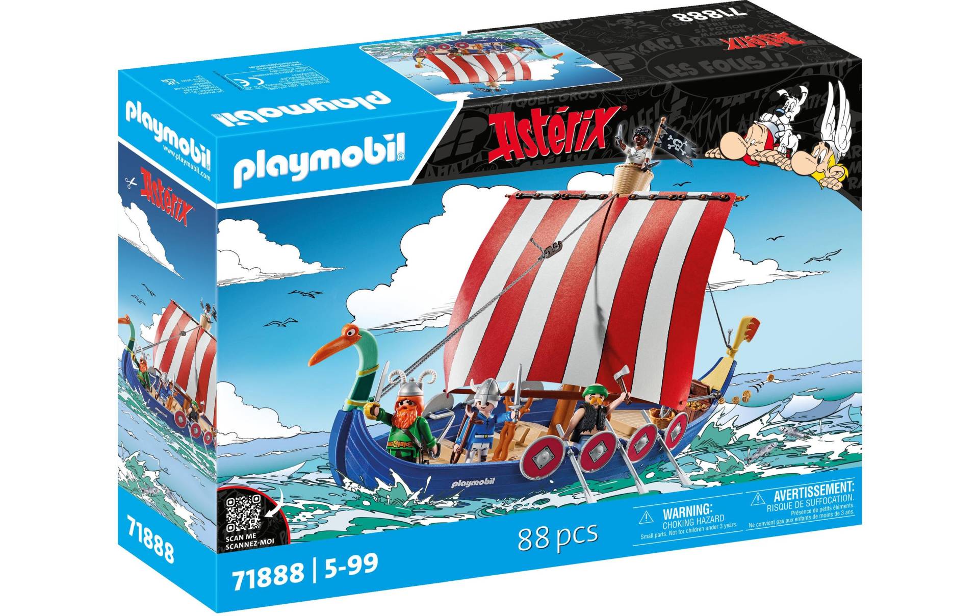 Playmobil® Spielbausteine »Asterix Piratenschiff 71888«, (88 St.) von Playmobil®