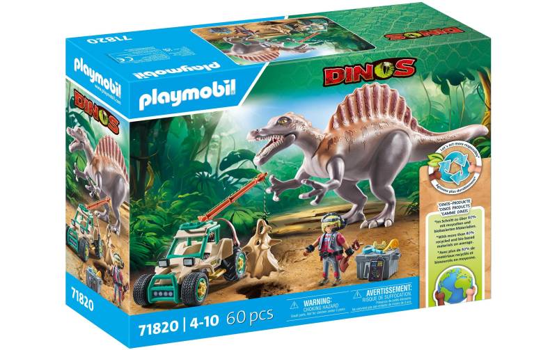 Playmobil® Spielbausteine »Dinos Spinosaurus-Angriff auf Dino-Ausgrabung 71820«, (60 St.) von Playmobil®