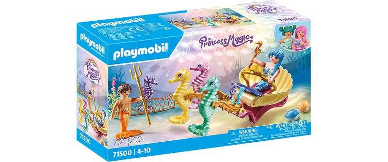 Playmobil® Spielbausteine »Princess Magic Meeresbewohner mit Seepferdchenkutsche 71500«, (35 St.) von Playmobil®