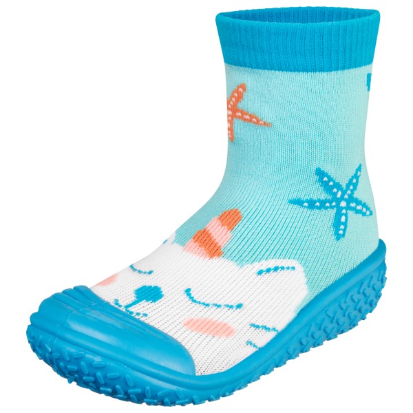 Playshoes - Kid's Aqua-Socke Einhornmeerkatze - Wassersportschuhe Gr 24/25 blau von Playshoes