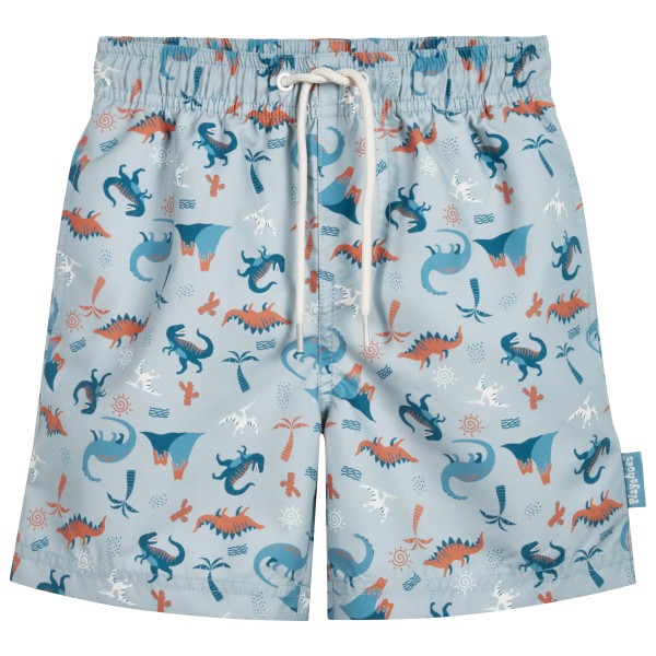 Playshoes - Kid's Beach-Short Dino Allover - Boardshorts Gr 110/116 grau von Playshoes