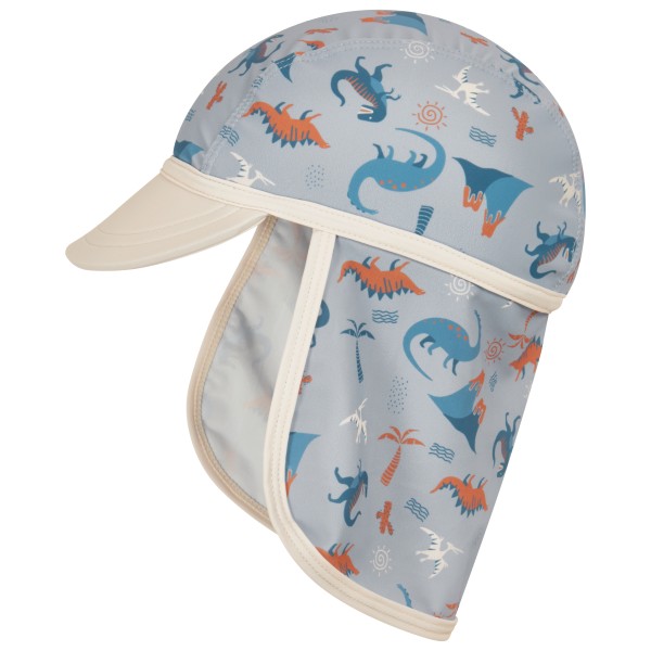 Playshoes - Kid's UV-Schutz Mütze Dino Allover - Cap Gr 51 cm grau von Playshoes