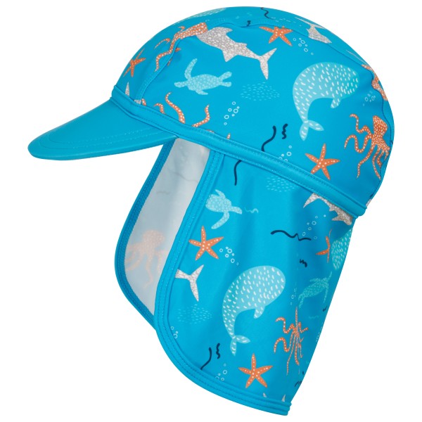 Playshoes - Kid's UV-Schutz Mütze Meerestiere - Cap Gr 49 cm;51 cm;53 cm blau von Playshoes