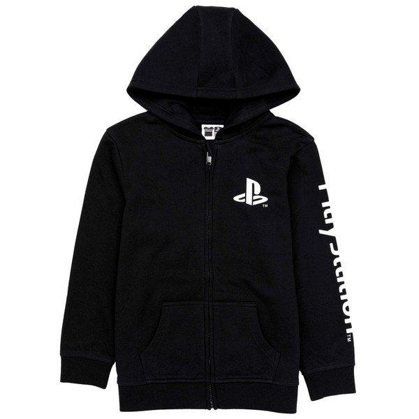 Hoodie Mit Durchgehendem Reißverschluss Jungen Schwarz 116 von Playstation