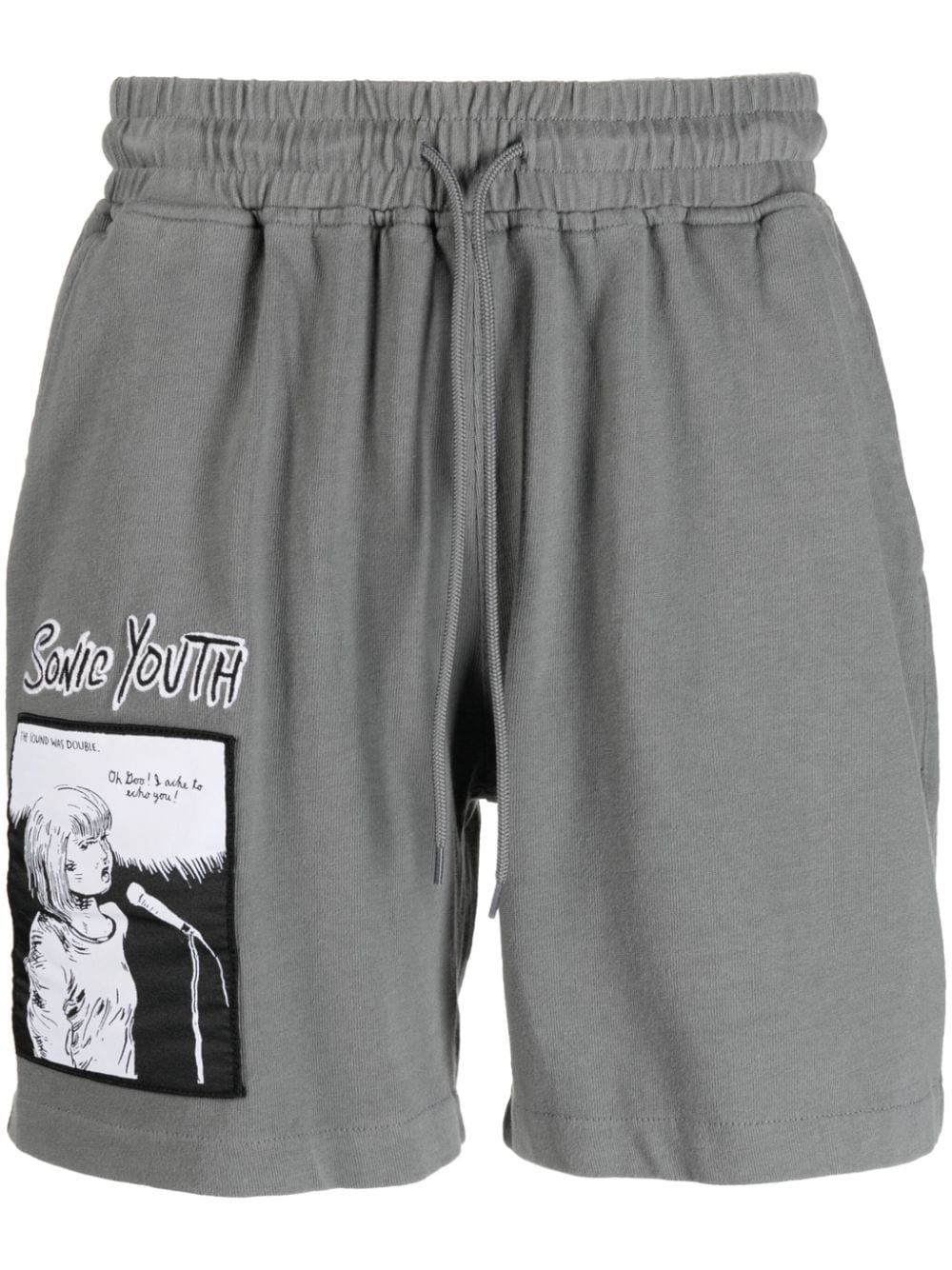 Pleasures Sonic Youth cotton track shorts - Grey von Pleasures