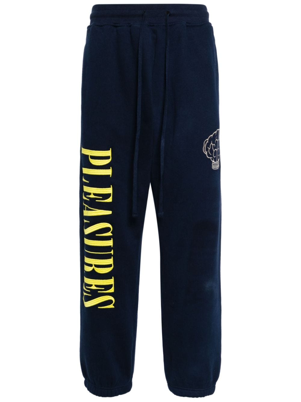 Pleasures logo-embroidered track pants - Blue von Pleasures