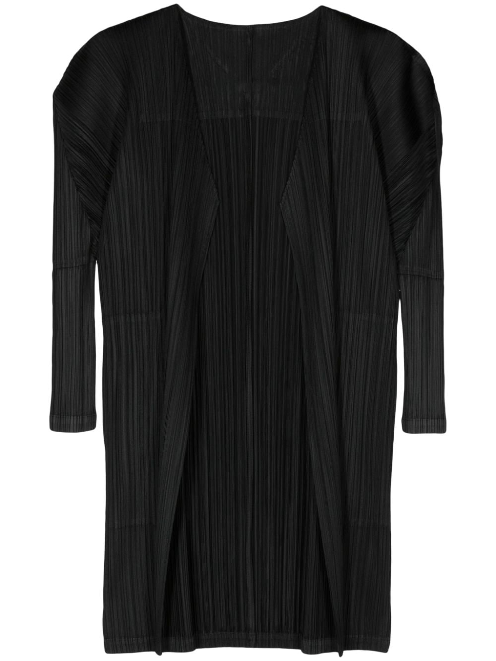 Pleats Please Issey Miyake Monthly Colors February pleated cardigan - Black von Pleats Please Issey Miyake