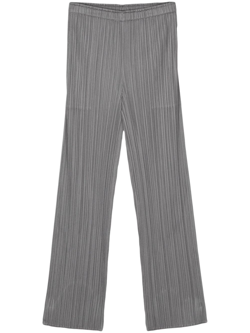 Pleats Please Issey Miyake Monthly Colors March plissé trousers - Grey von Pleats Please Issey Miyake
