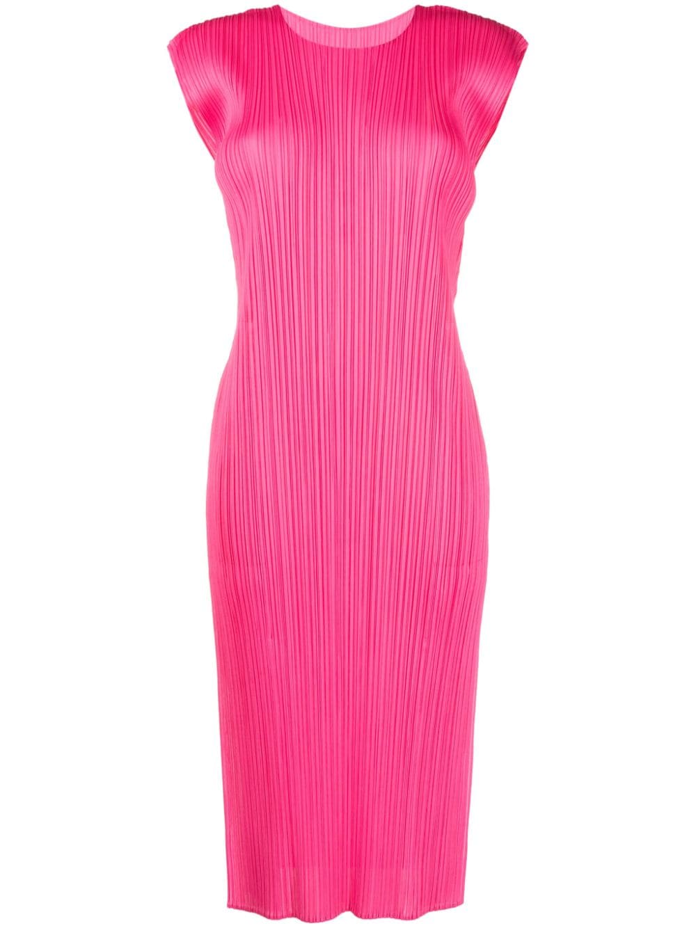 Pleats Please Issey Miyake plissé-effect sleeveless midi dress - Pink von Pleats Please Issey Miyake