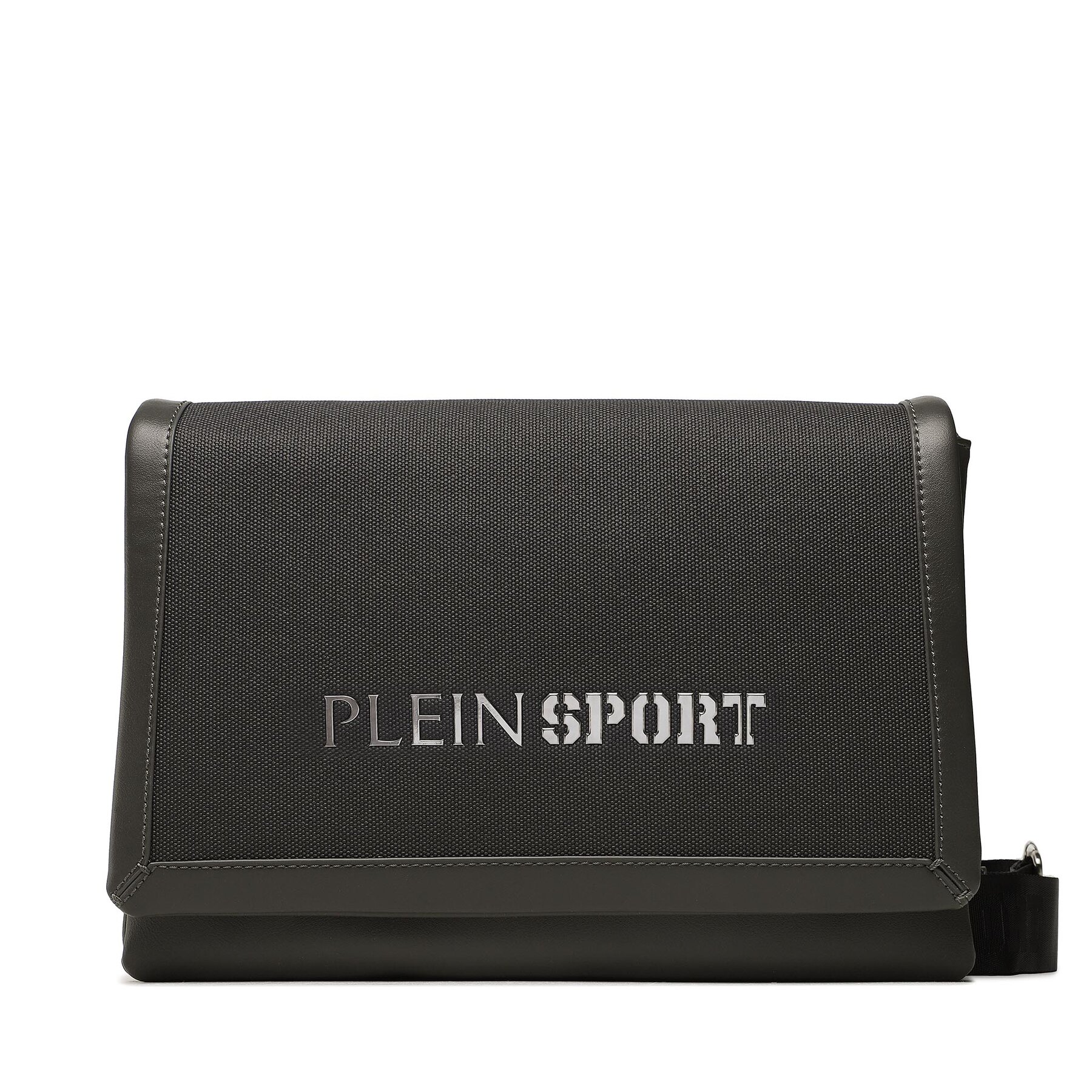 Handtasche Plein Sport Crossover With Flap Causeway 2110067 Dark Grey 495 von Plein Sport