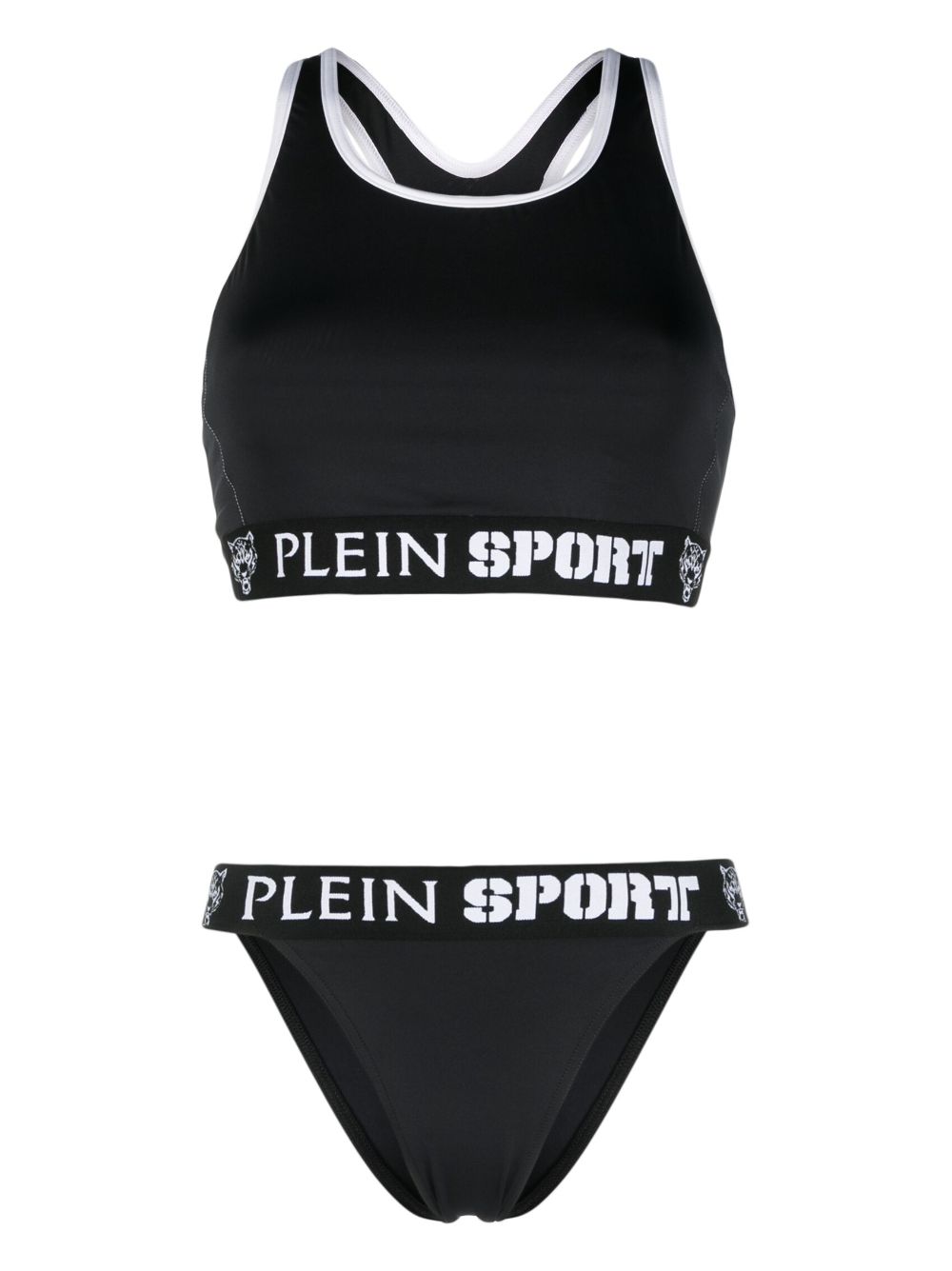 Plein Sport Baroque Tiger bikini set - Black von Plein Sport