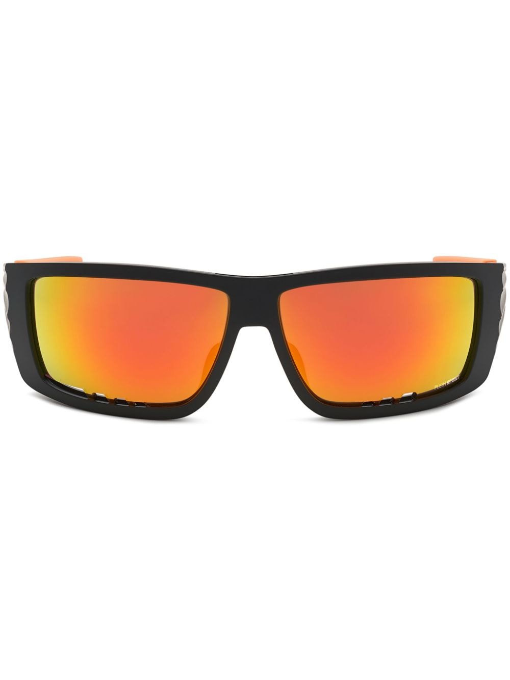 Plein Sport Fierless rectangle-frame sunglasses - Orange von Plein Sport