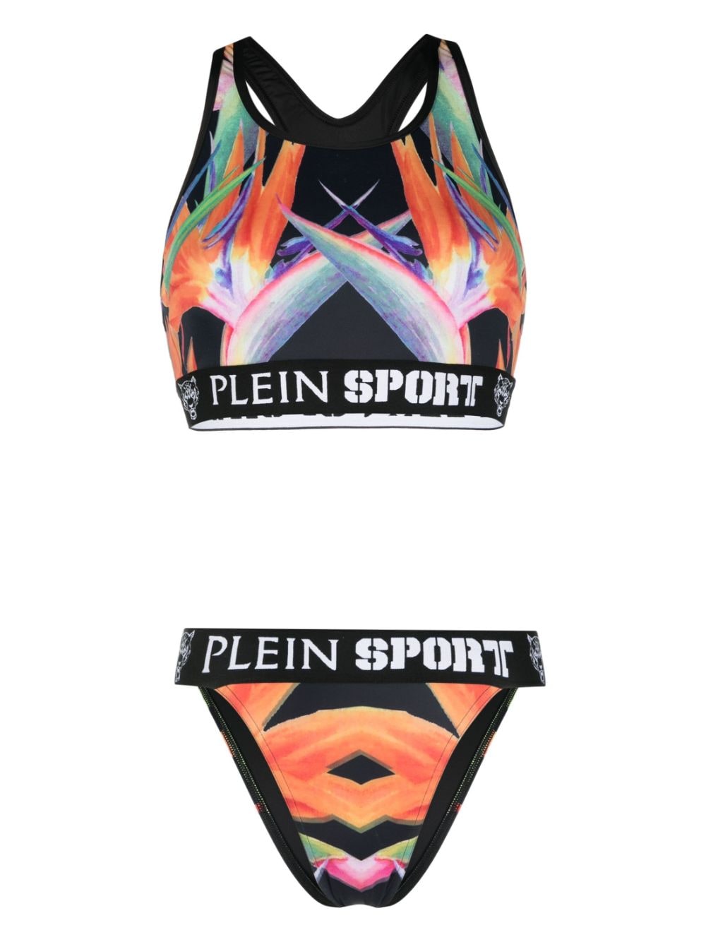 Plein Sport Flowers bikini set - Black von Plein Sport