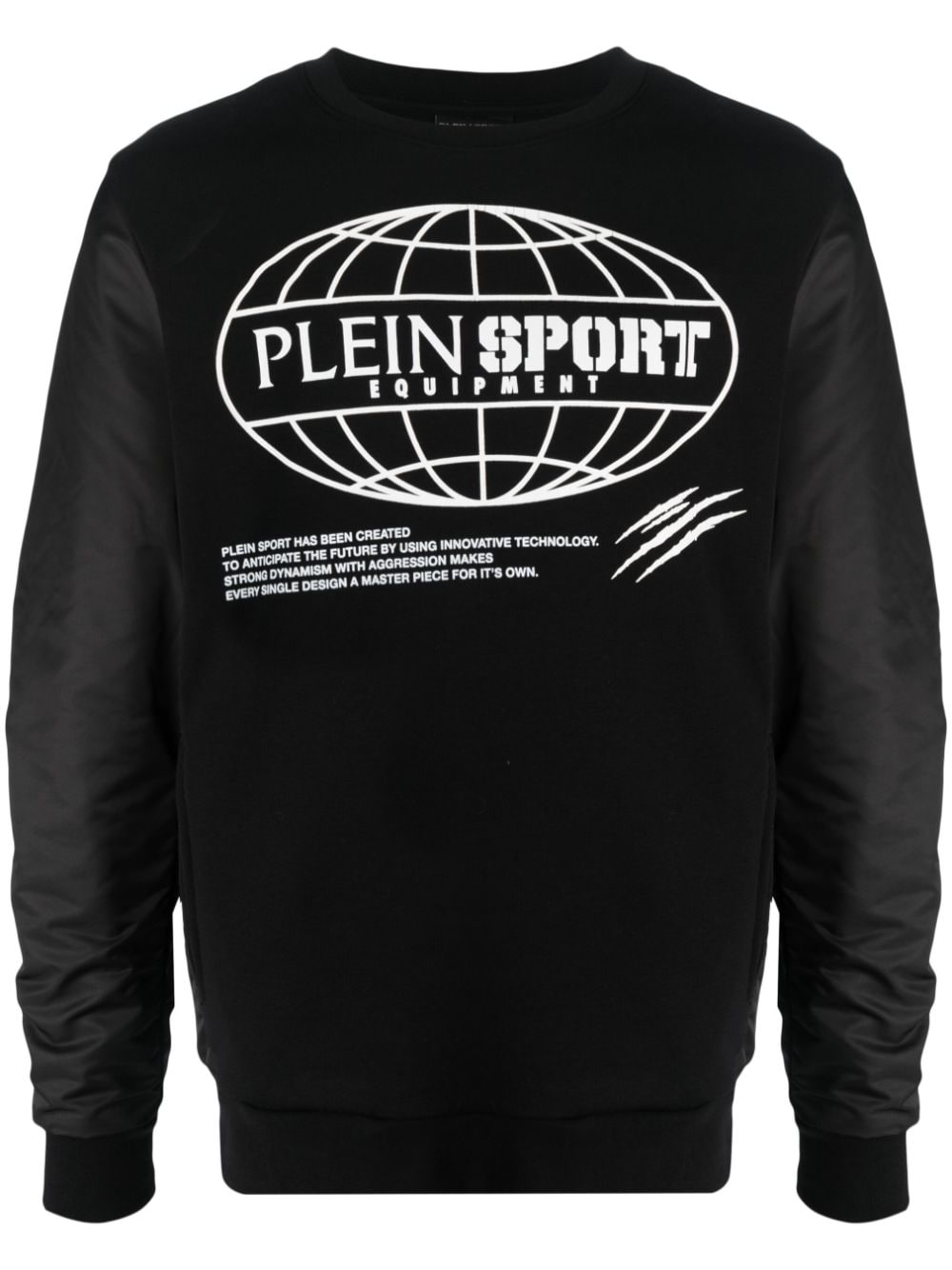 Plein Sport Global Express Edition cotton sweatshirt - Black von Plein Sport