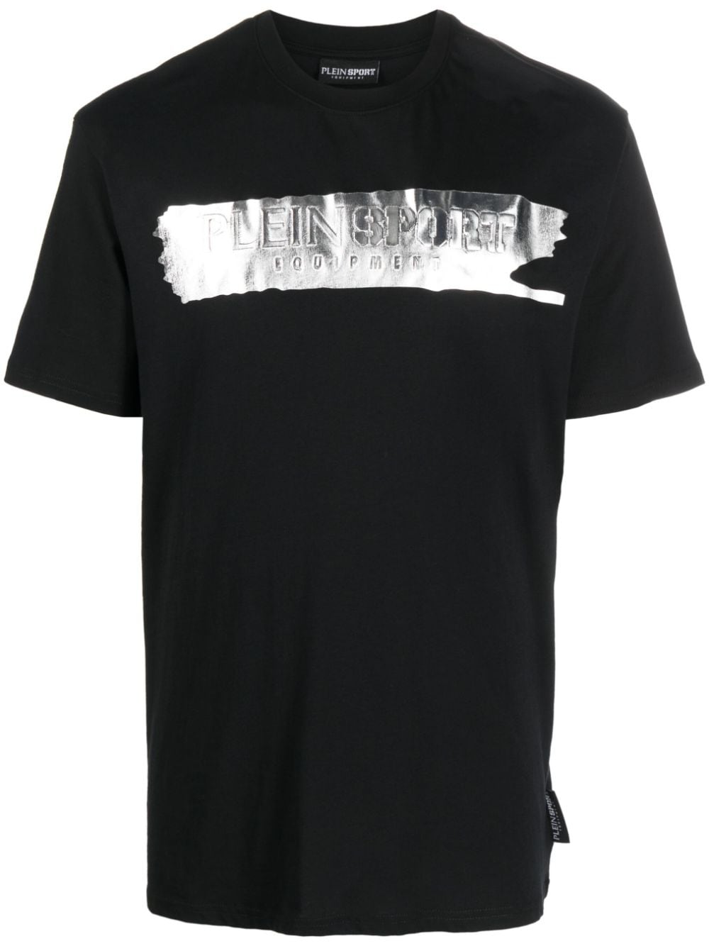 Plein Sport SS Silver Brush cotton T-shirt - Black von Plein Sport