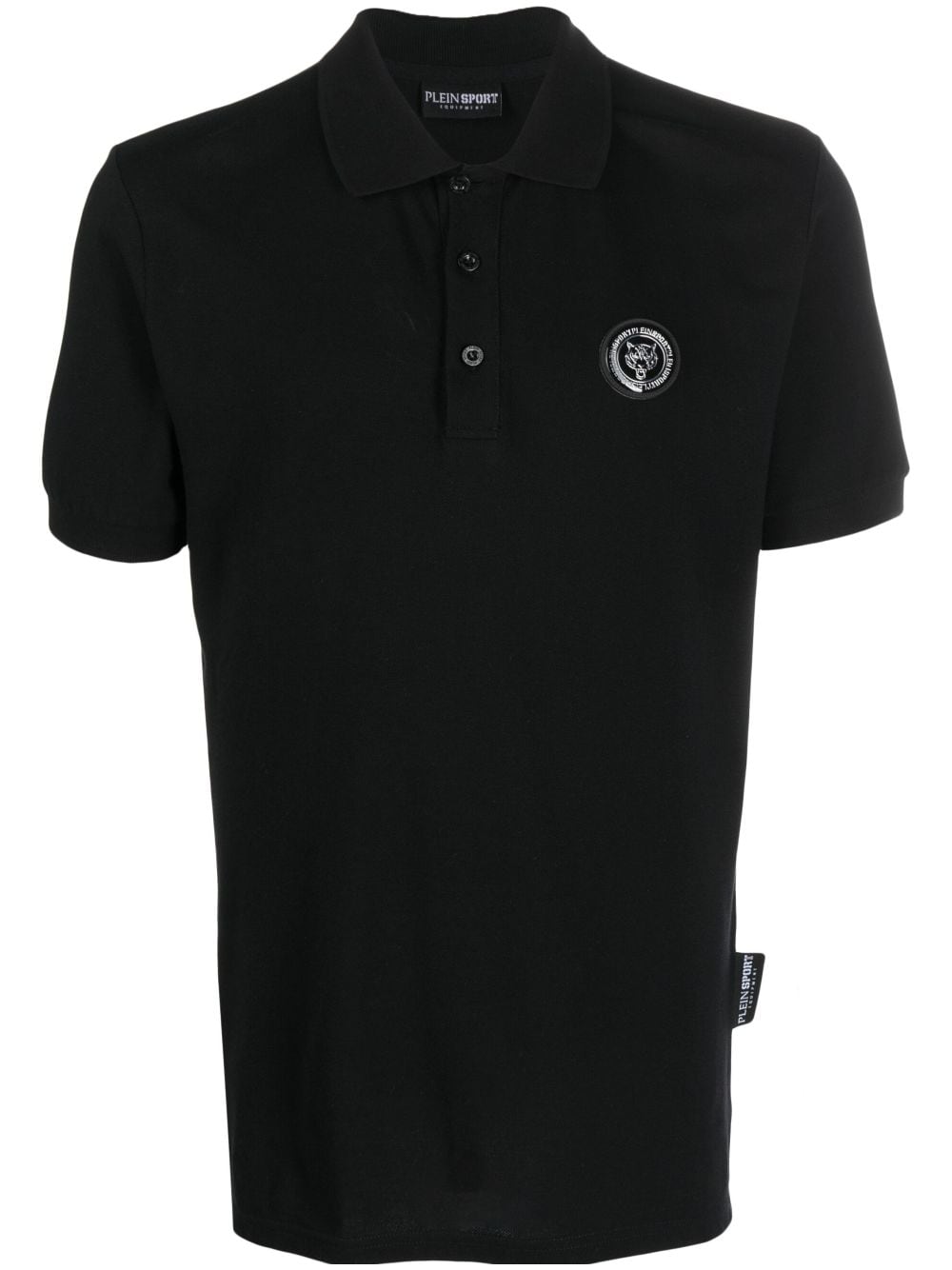 Plein Sport SS Thunder Tiger cotton polo shirt - Black von Plein Sport