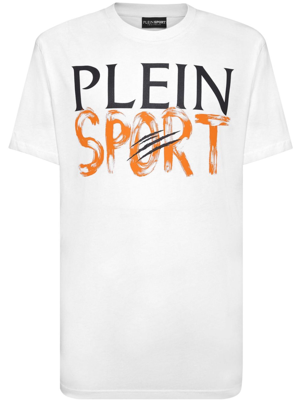 Plein Sport SS logo-print cotton T-shirt - White von Plein Sport