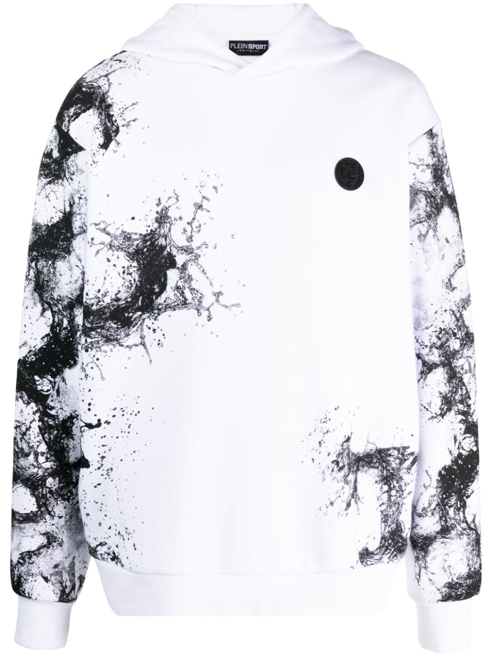 Plein Sport Splash Extreme cotton hoodie - White von Plein Sport