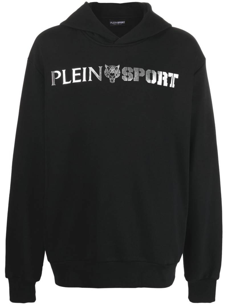 Plein Sport Statement logo-print hoodie - Black von Plein Sport