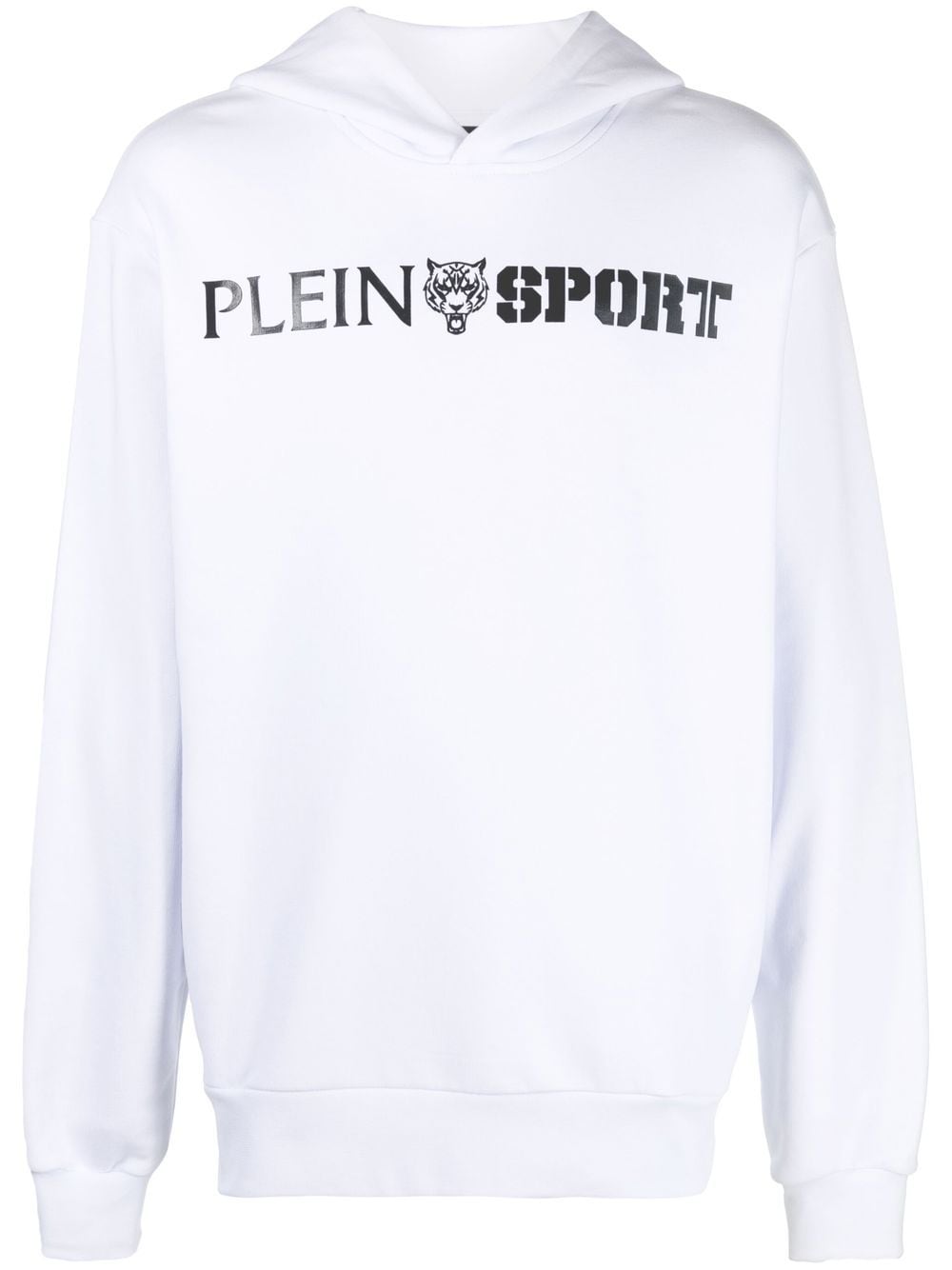 Plein Sport Statement logo-print hoodie - White von Plein Sport
