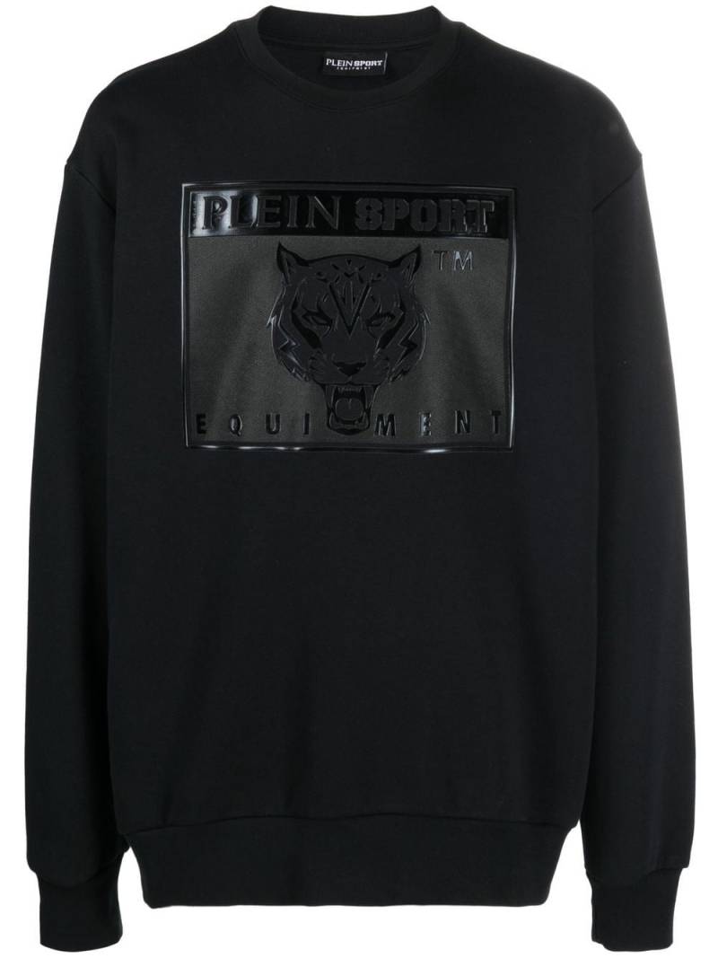 Plein Sport Tiger logo-print sweatshirt - Black von Plein Sport