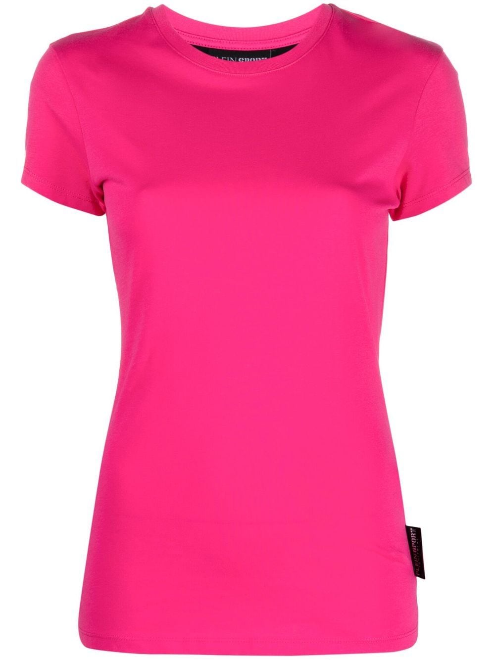 Plein Sport appliqué logo cotton T-shirt - Pink von Plein Sport