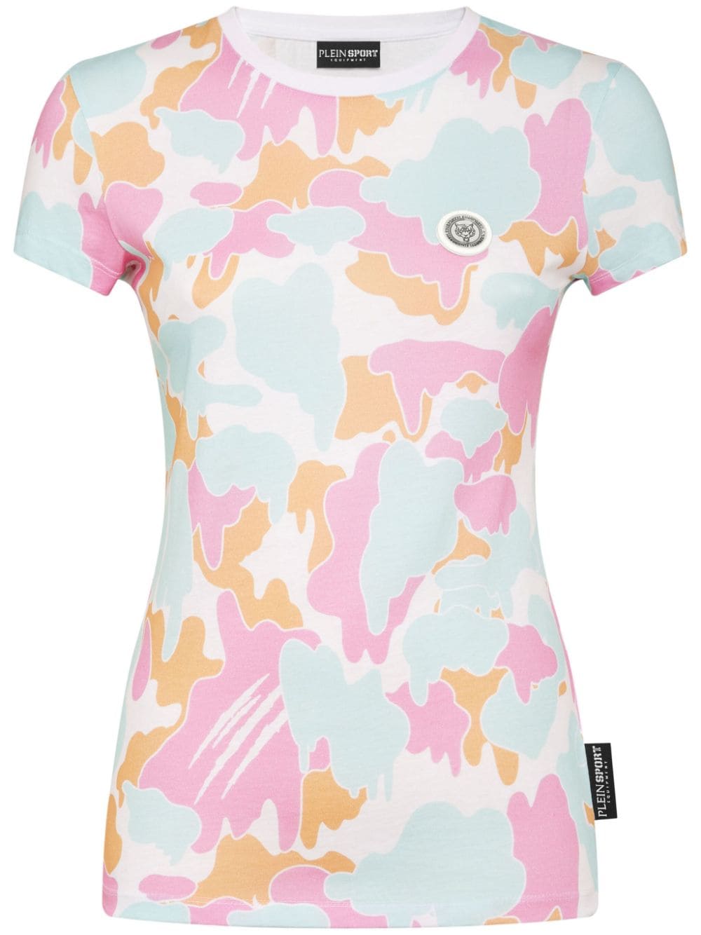 Plein Sport camouflage-print cotton T-shirt - Pink von Plein Sport