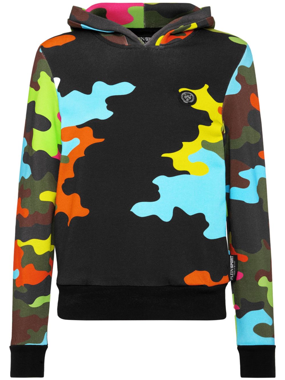 Plein Sport camouflage-print hoodie - Black von Plein Sport