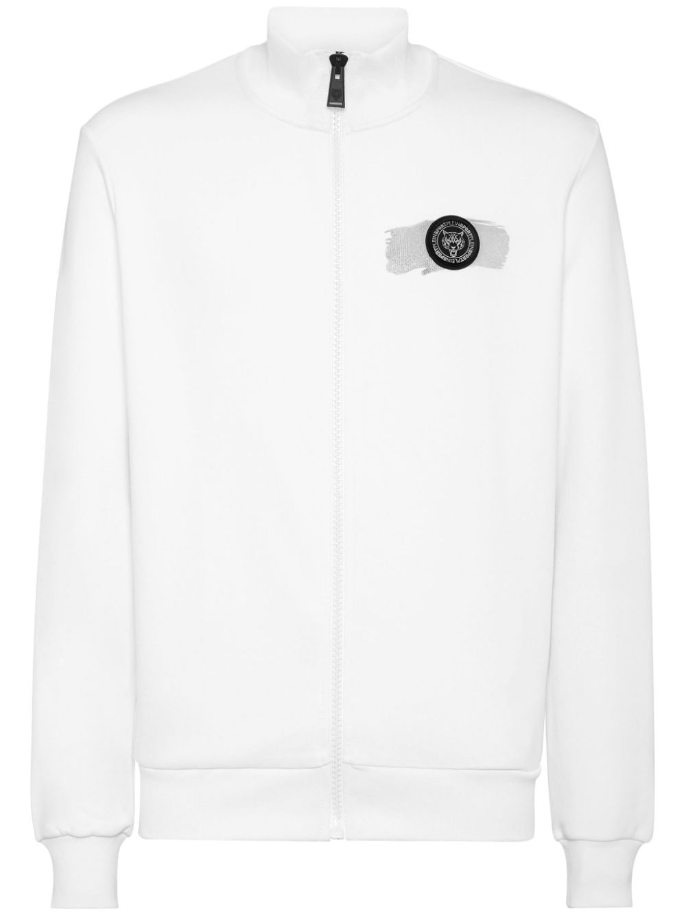 Plein Sport cotton zip-up sweatshirt - White von Plein Sport