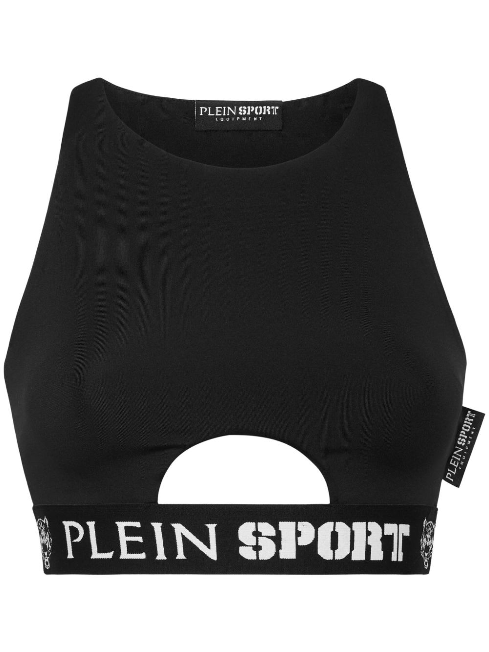 Plein Sport cut-out crop top - Black von Plein Sport