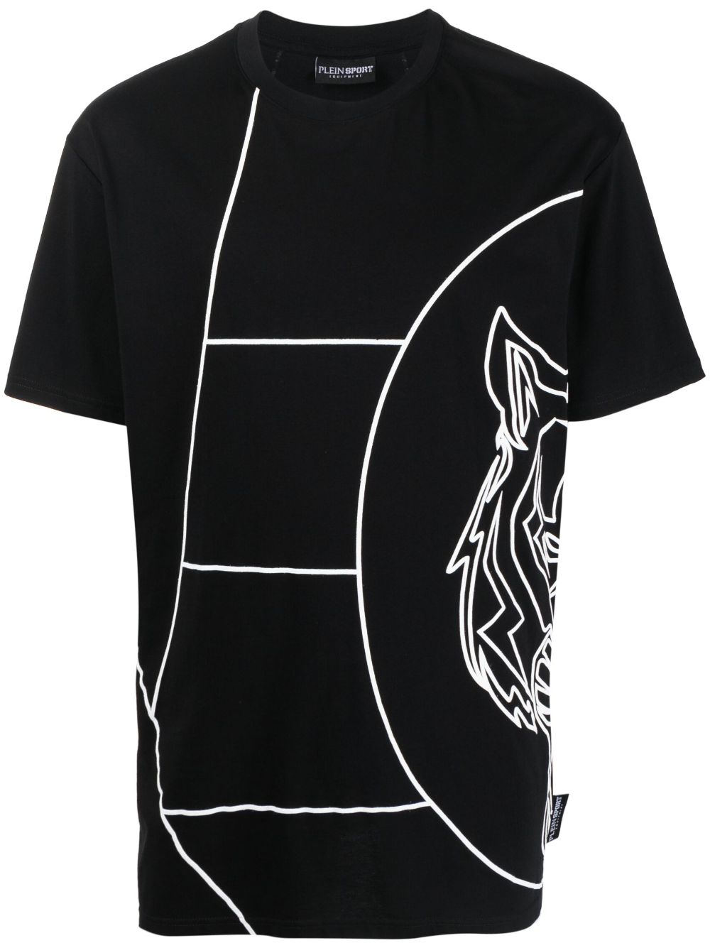 Plein Sport graphic-print cotton T-shirt - Black von Plein Sport