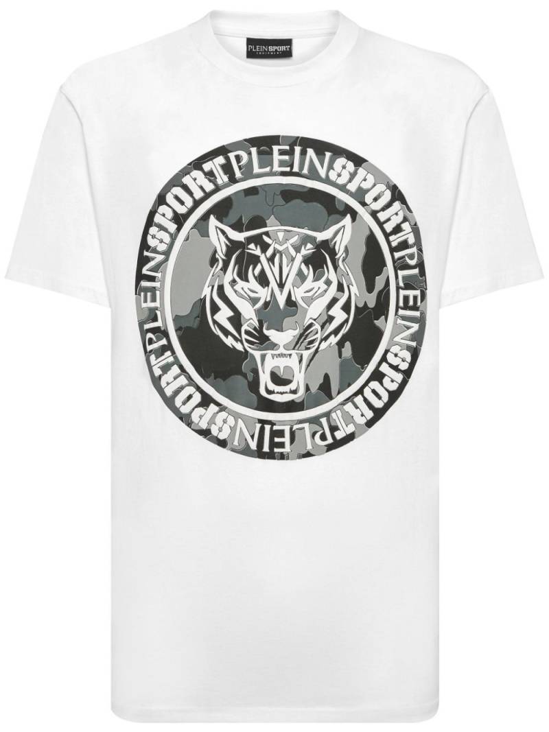 Plein Sport graphic-print cotton T-shirt - White von Plein Sport