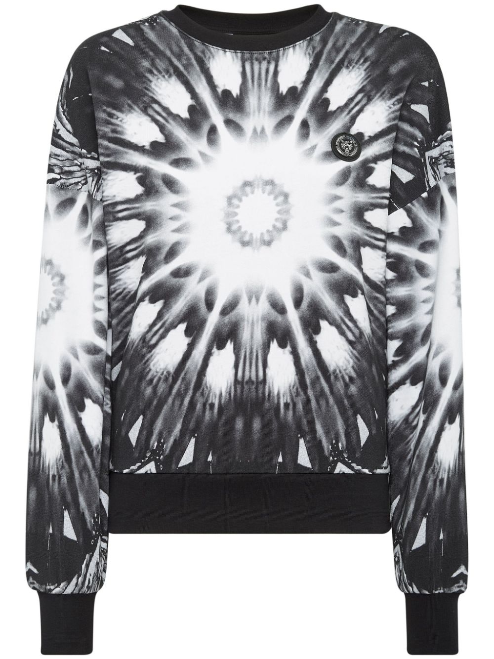 Plein Sport kaleidoscopic-print cropped sweatshirt - Black von Plein Sport