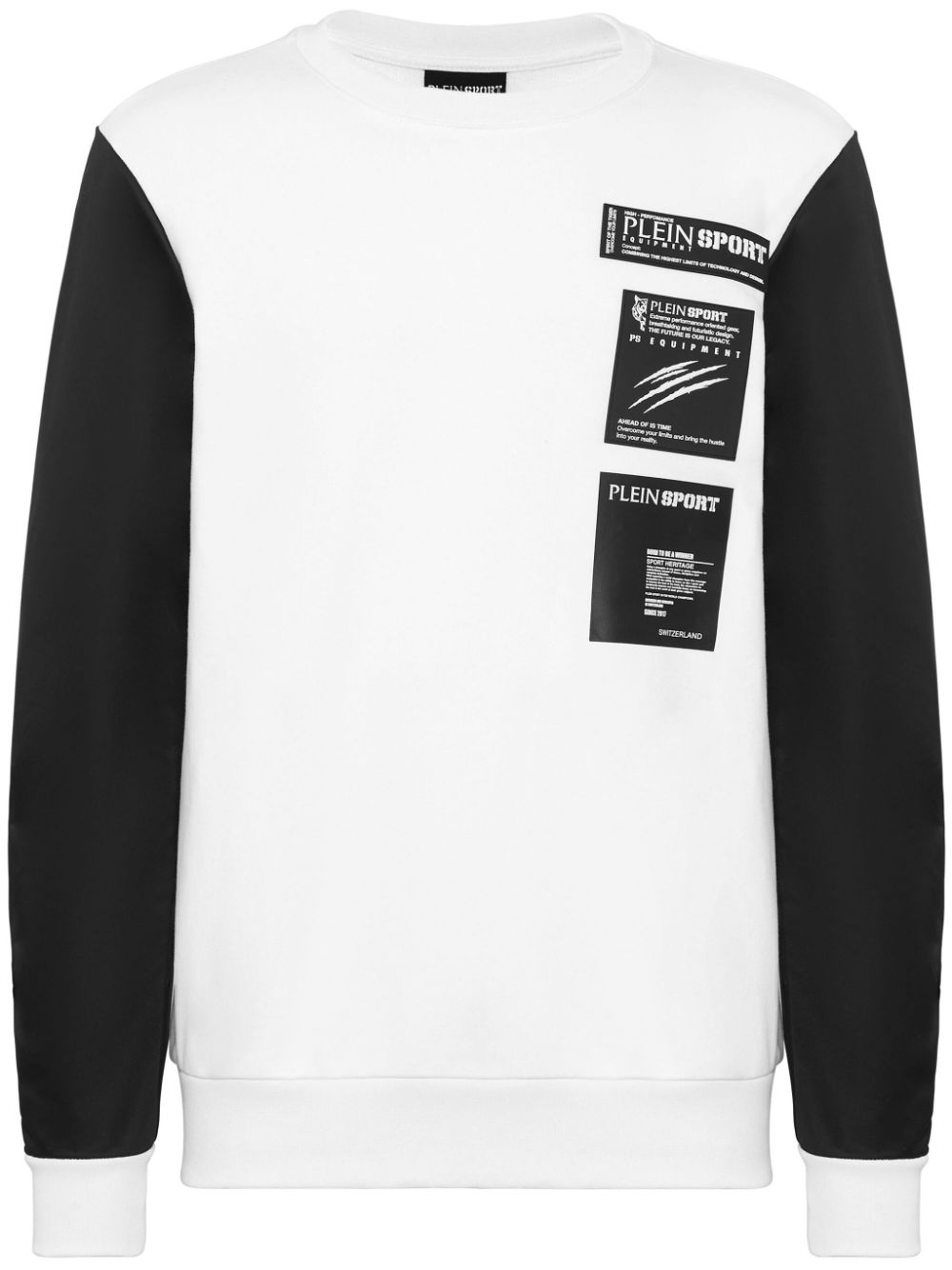 Plein Sport logo-appliqué sweatshirt - White von Plein Sport