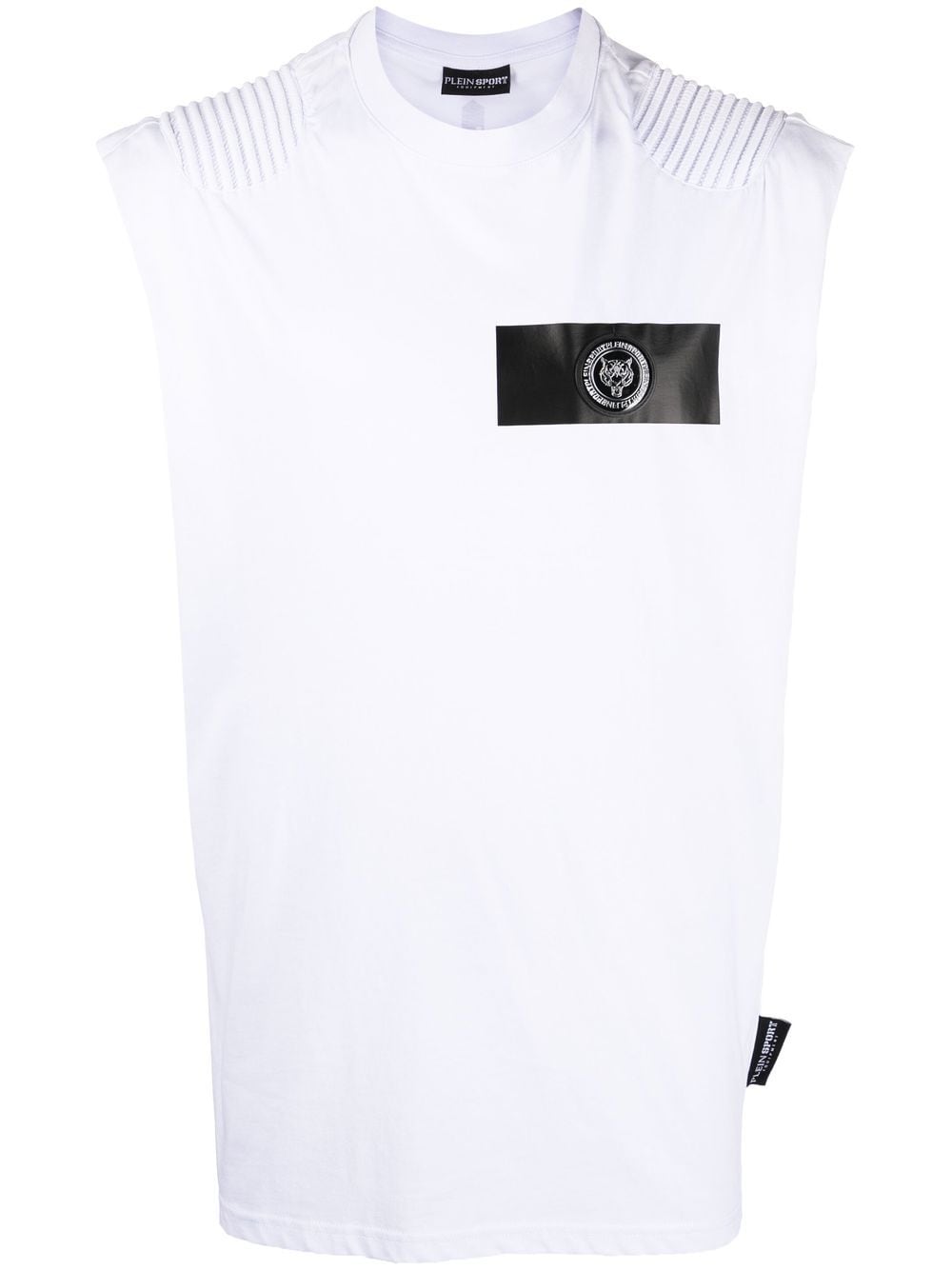Plein Sport logo-patch short-sleeve T-shirt - White von Plein Sport