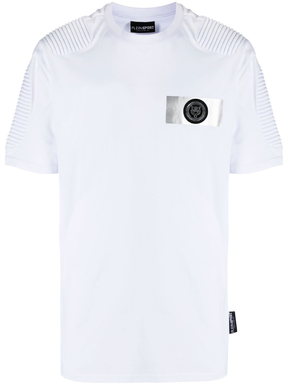 Plein Sport logo-patch short-sleeved T-shirt - White von Plein Sport