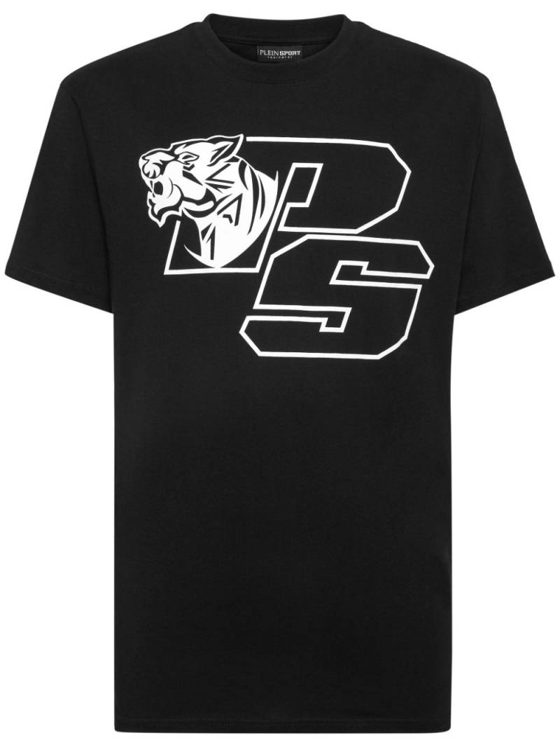 Plein Sport logo-print cotton T-shirt - Black von Plein Sport
