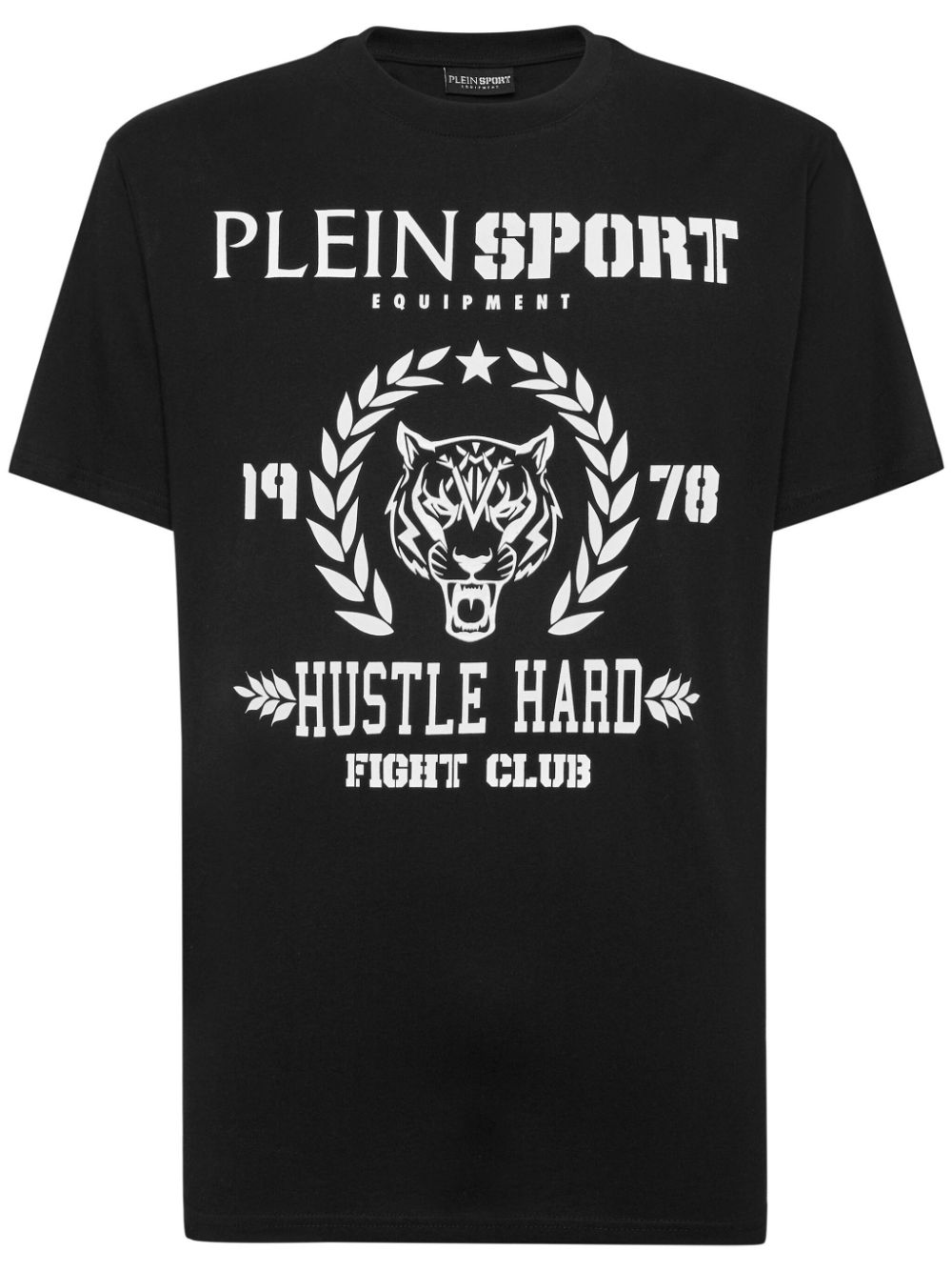 Plein Sport logo-print cotton polo shirt - Black von Plein Sport