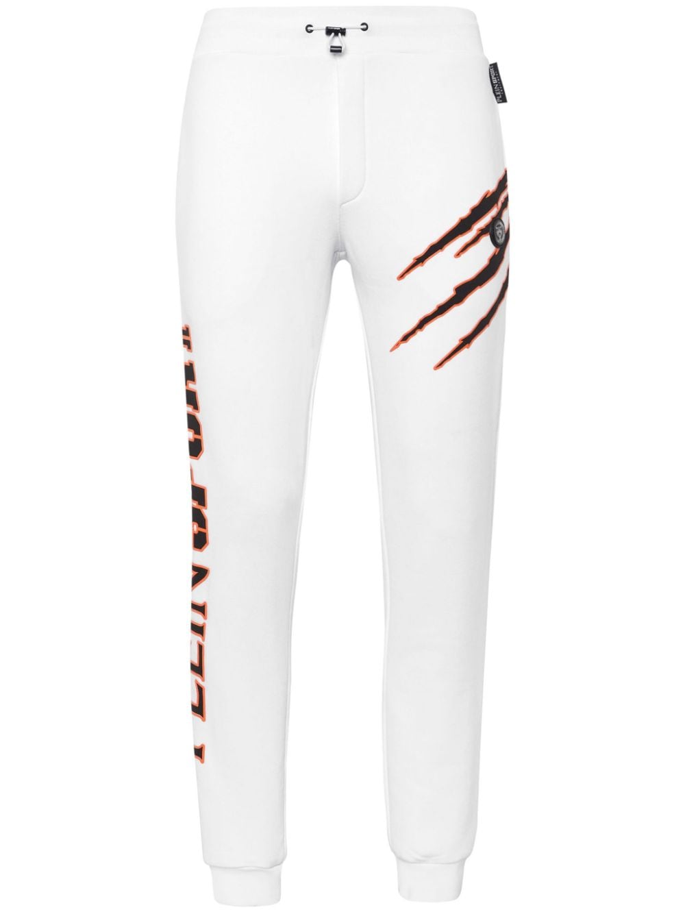 Plein Sport logo-print drawstring-waistband track pants - White von Plein Sport