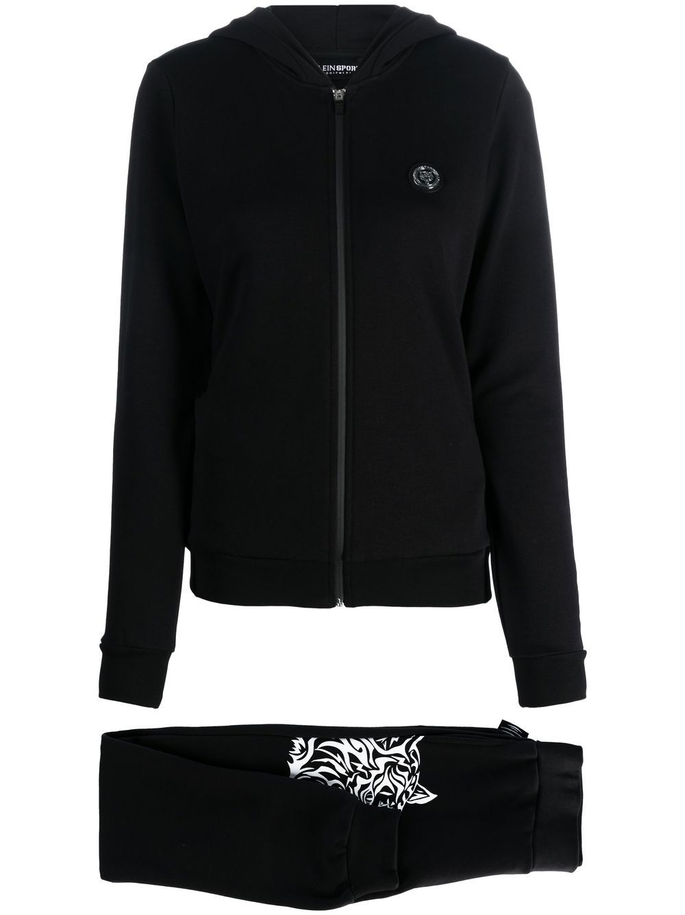 Plein Sport logo-print jogging tracksuit - Black von Plein Sport