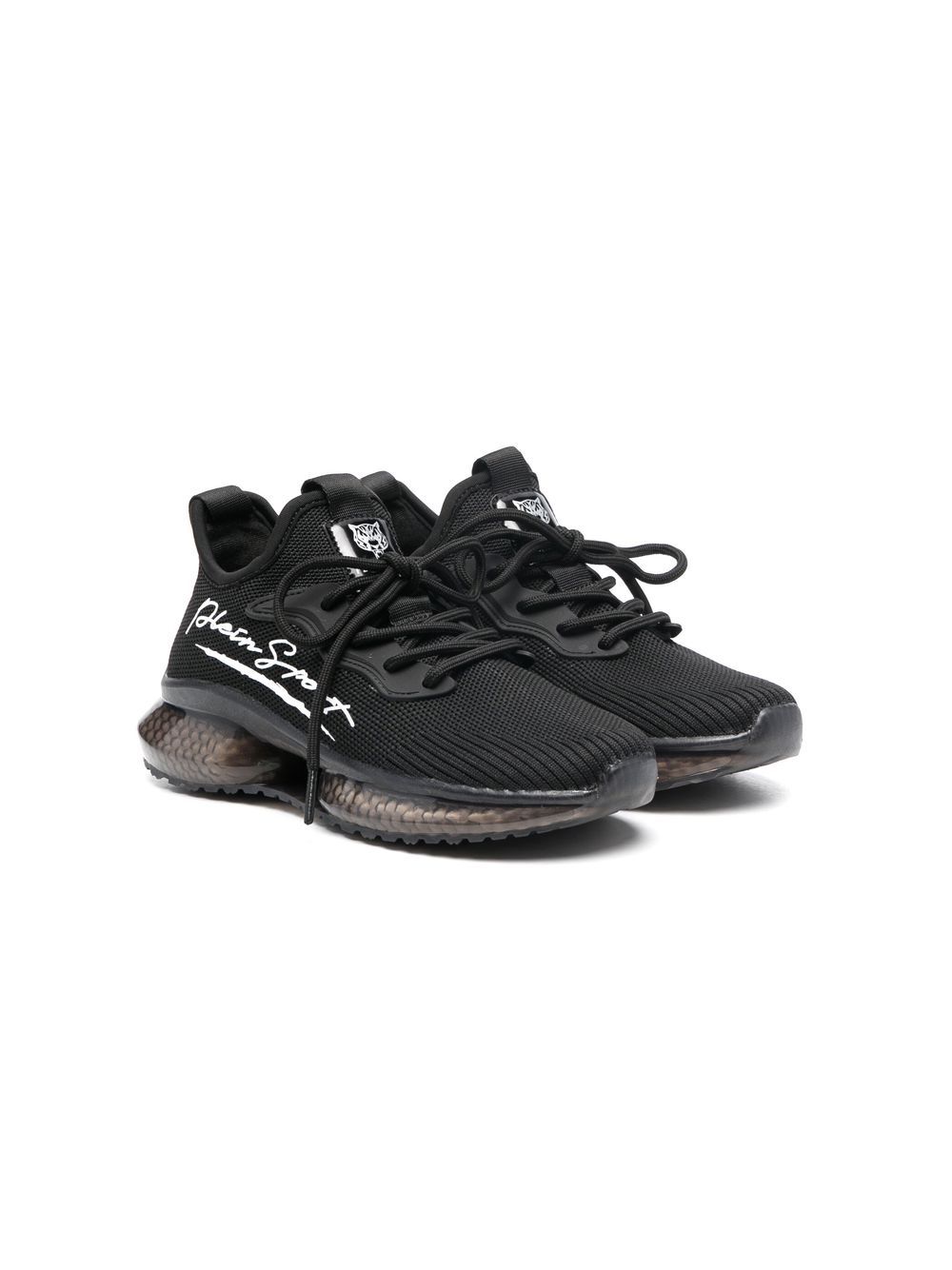 Plein Sport logo-print lace-up sneakers - Black von Plein Sport