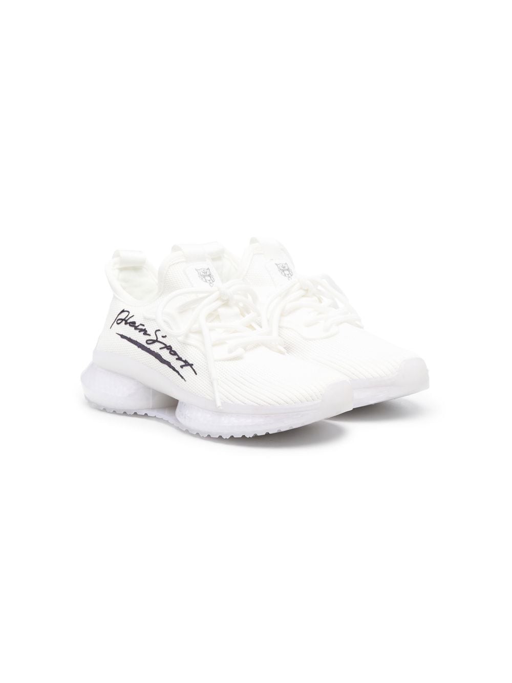 Plein Sport logo-print lace-up sneakers - White von Plein Sport