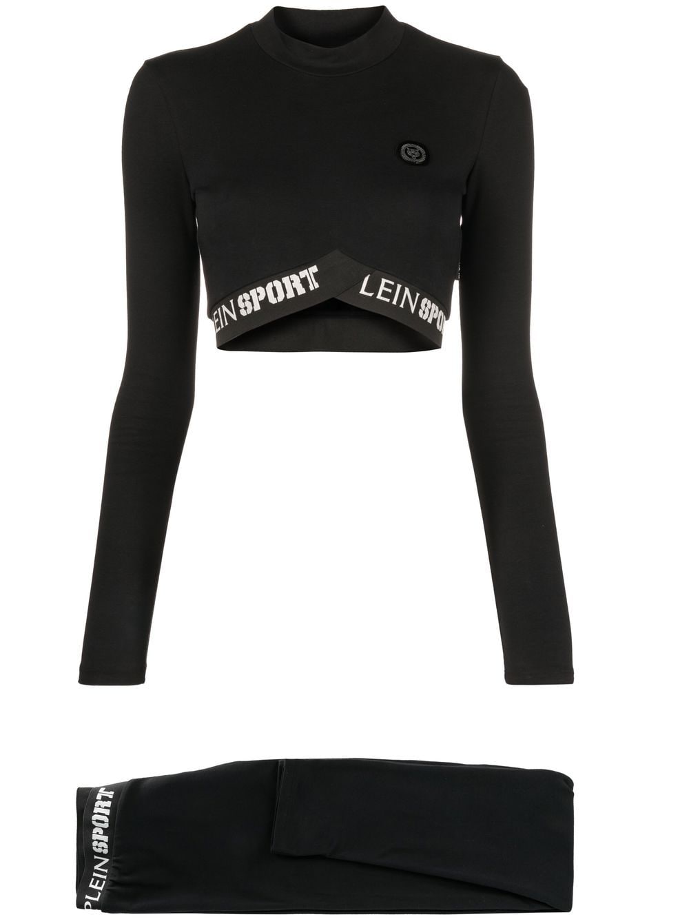 Plein Sport logo-print leggings set - Black von Plein Sport