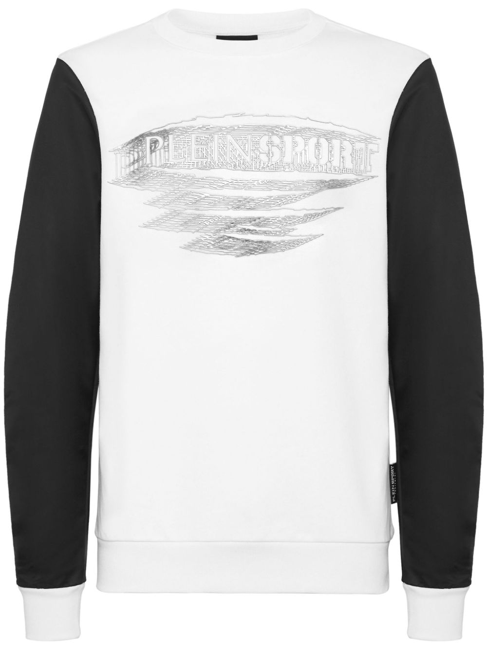 Plein Sport logo-print panelled sweatshirt - White von Plein Sport