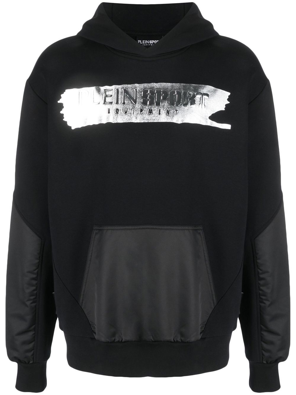 Plein Sport logo-print pullover hoodie - Black von Plein Sport